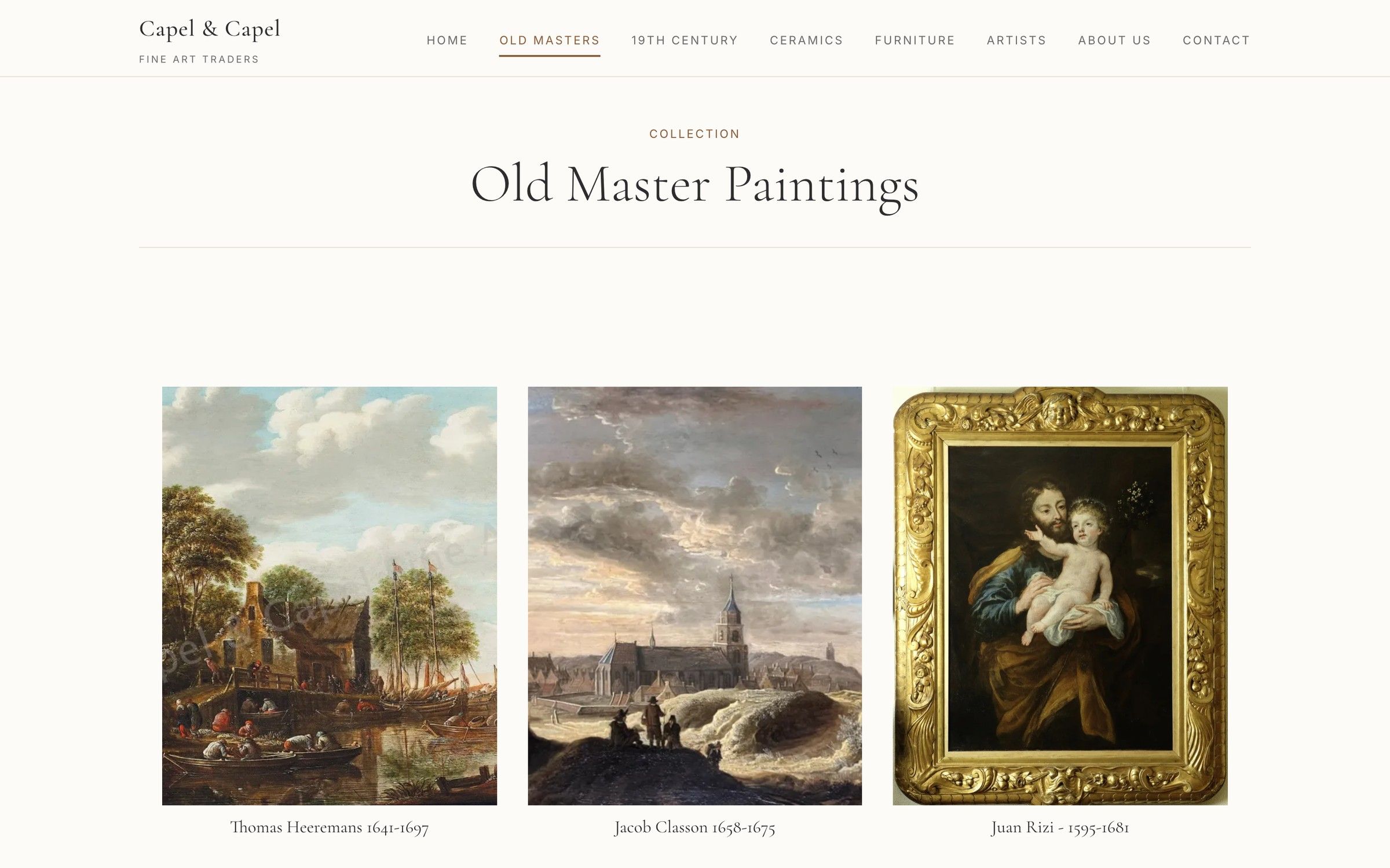 Capel & Capel: Oude meesters
