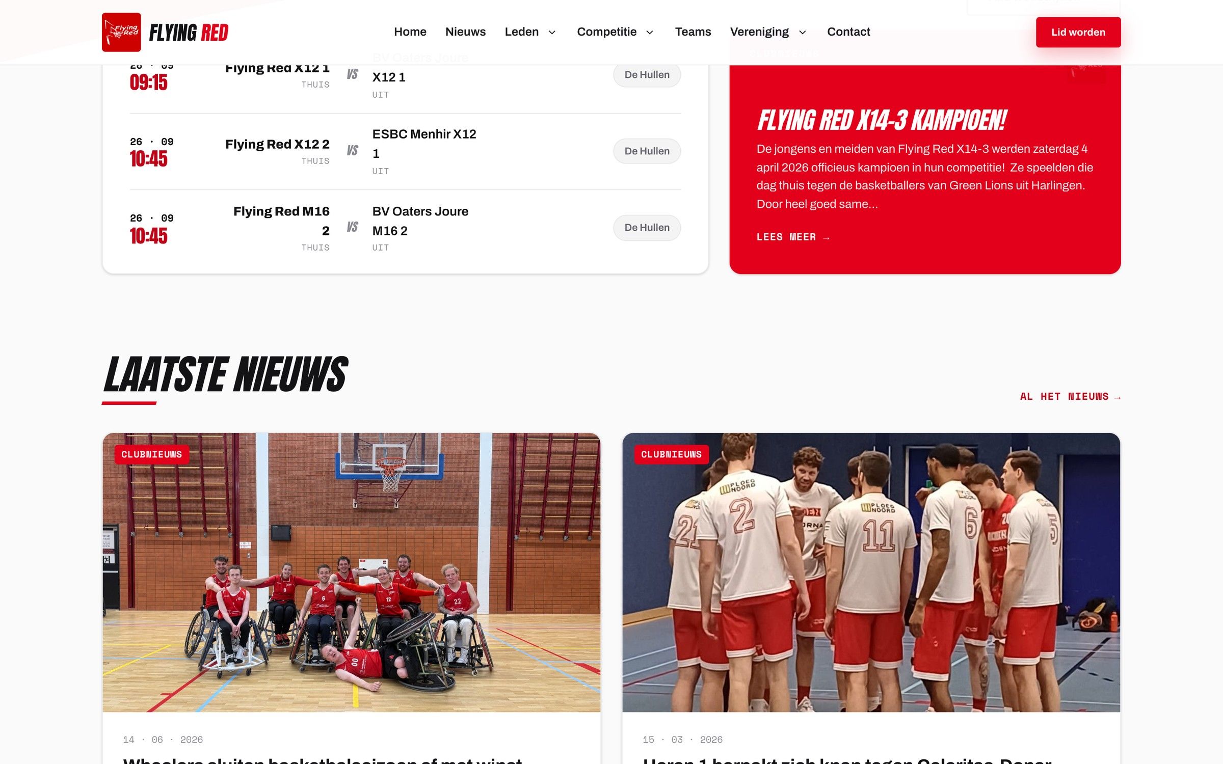 Flying Red: Laatste nieuws en sponsors