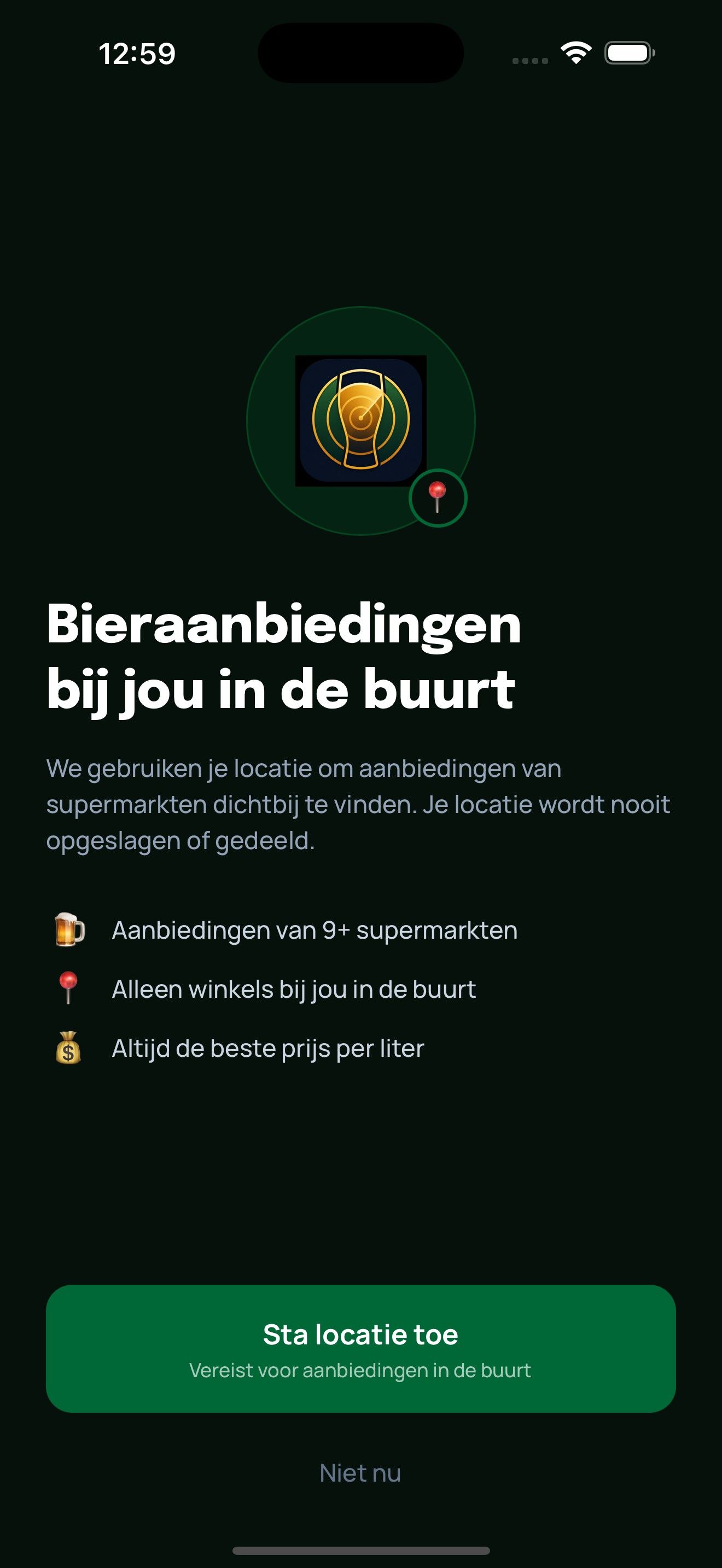 Bier-Radar: Onboarding en over de app (1 van 2)